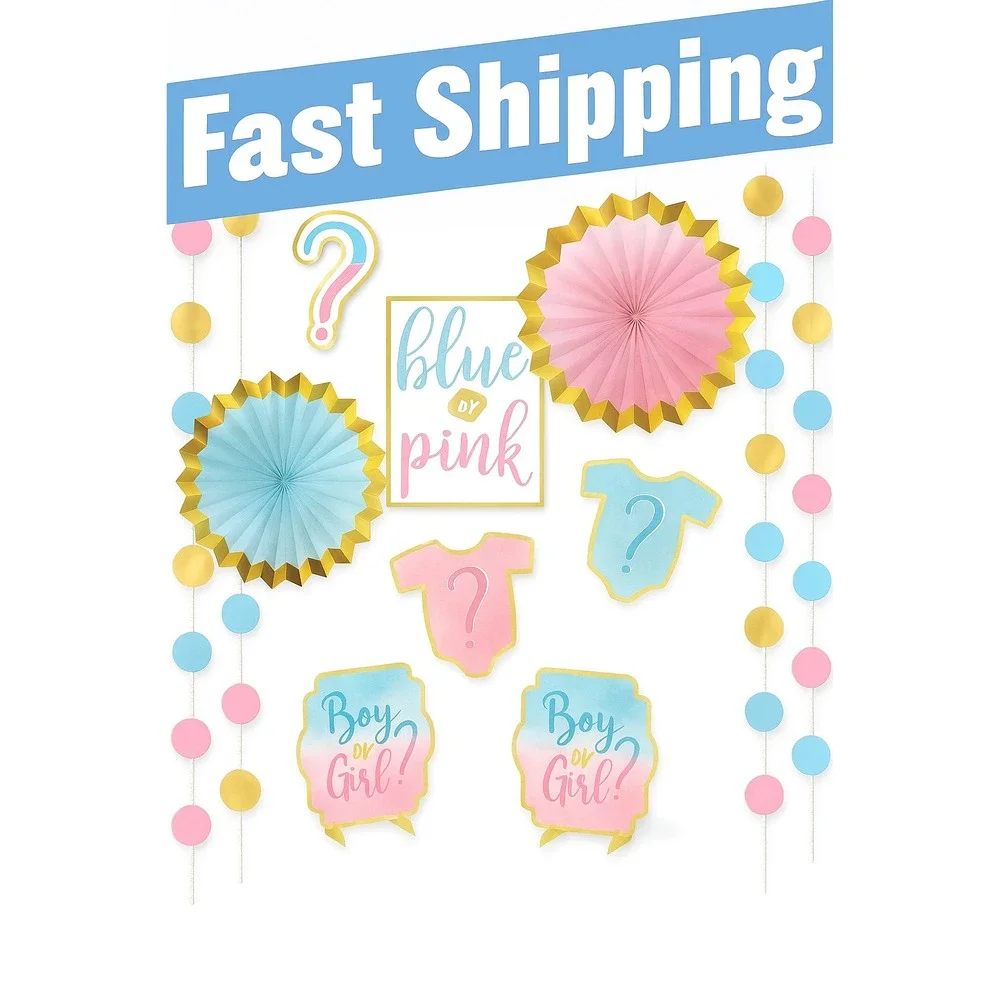 The Big Reveal Room Decorating Kit – Multicolor Party Decor Set for Baby & Gende